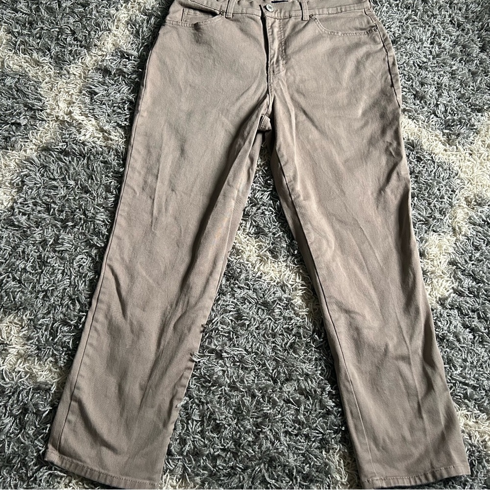 Pink straight leg jeans